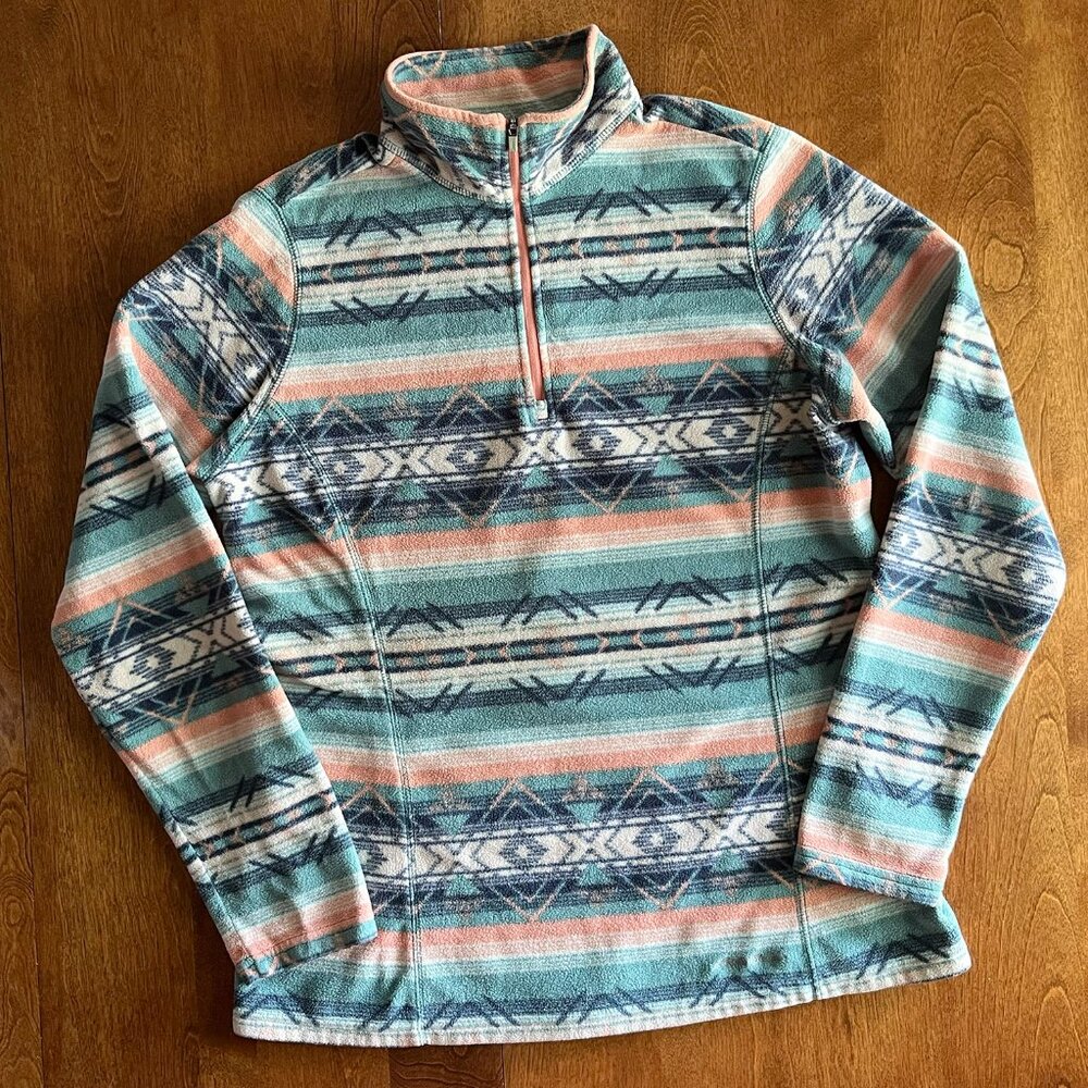 Eddie Bauer patterned fleece M